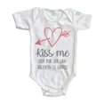 thumbnail image 1 of Pañalero Kiss Me San Valentin Ropa Bebe Manga Corta Blanco, 1 of 4