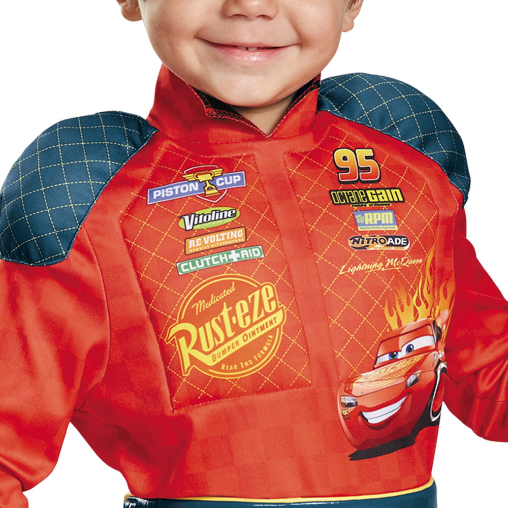  Disney Cars Toddler Boys Lightning McQueen Costume