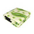 thumbnail image 3 of Throw Blanket for Couch - Green Peas Soft Comfy Lightweight Cozy Warm Throw Blanket, Fuzzy Plush Flannel Blanket & Throws for Sofa and Bed All Season, 3 of 8