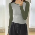 thumbnail image 4 of Sleeveless Cotton Blend Knit Top With Printed Details For A Trendy And Comfortable Look, 4 of 6
