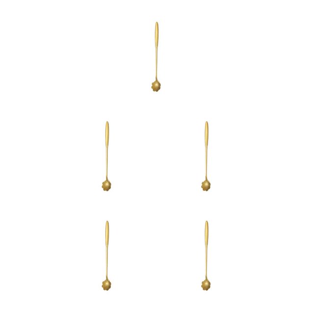 Bearachild Cuchara agitadora de acero inoxidable con mango, cucharas para palitos de vino, barra de barman, herramienta de mezcla, agitador, club Type2 NO2