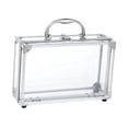 thumbnail image 5 of Dualoai Aluminum Alloy Carrying Box Transparent Salon Home Use with Lock Jewelry Box for, 5 of 9