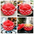 thumbnail image 4 of Miangastore Milk Pot with Lid Enamelware Cooking Pot Stew Pot with Dual Handle for Stovetop, 4 of 8