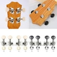 thumbnail image 2 of Classical Ukulele Tuning Pegs Machine Heads Replacement 2L + 2R Tuners with Mouting Screws Easy to Install, 2 of 9