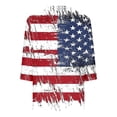 thumbnail image 4 of Lorytime Forth of July Outfits Women Patriotic Graphic Tops Red White and Blue Clothes 3/4 Sleeve Holidays Wear 7-White M, 4 of 7