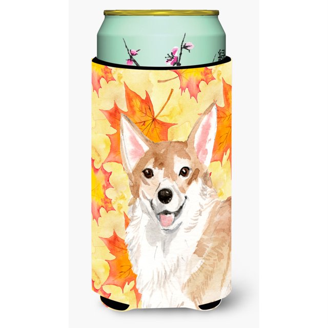 ""Caroline's Treasures Corgi Fall decorativo puede abrazar alto multicolor""