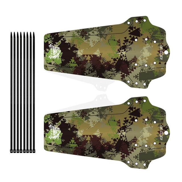 Advancent 1 par de guardabarros de plástico para bicicleta de montaña, guardabarros para Dirtboard, piezas decorativas para ciclismo, tipo 1 Ciclismo Camuflaje Advancent OD000764-05