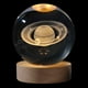 thumbnail image 5 of Fiudx Cristal de Astronauta Luminoso, Diseño de Planeta Galáctico, Base de Luz Nocturna Rgb, Alimentación Usb, Elegante Decoración para El Hogar, Lámpara de Escritorio Multiusos, Regalo Perfecto, Cri, 5 of 7