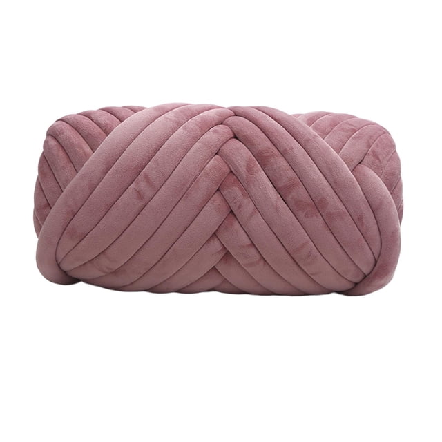 1kg Velvet Chunky Yarn Arm Knitting Soft Crochet Comfortable Washable Tube Giant Bean paste