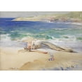 thumbnail image 2 of John Reinhard Weguelin 14x11 Gold Ornate Wood Frame and Double Matted Museum Art Print Titled - The Sleeping Mermaid (1911), 2 of 4
