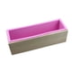 thumbnail image 2 of Molde de silicona Tusi de 1,2 kg + caja de madera Molde de jabón hecho a mano Molde rectangular para tostadas de 1200 g Molde de yeso para velas, 2 of 4