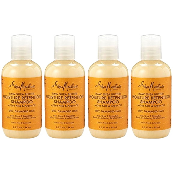 Pack of (4) Shea Moisture Retention Shampoo, 3.2 fl oz