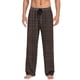 thumbnail image 2 of Pantalones de pijama largos para hombre, informales, con estampado a cuadros, holgados, deportivos, elásticos, rectos, vintage, con bolsillos, 2 of 9