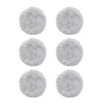 thumbnail image 1 of Almohadillas de reemplazo 6x para limpieza de ventanas Robot Ventana Aspiradora de aspirador Pad, reutilización de microfibra redonda para puerta para Textura lujosa, 1 of 8