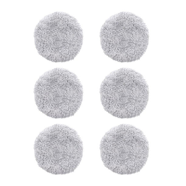 Colección de 6 Almohadillas de Repuesto para Robot Limpiacristales, Paño de Microfibra para Textura lujosa