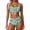 Green, variant on Bikini Sets for Women Sporty Push up Top High Waisted Tummy Control Bottoms Bathing Suit for Sun Beach Summer 2 Piece Swimwear Green L