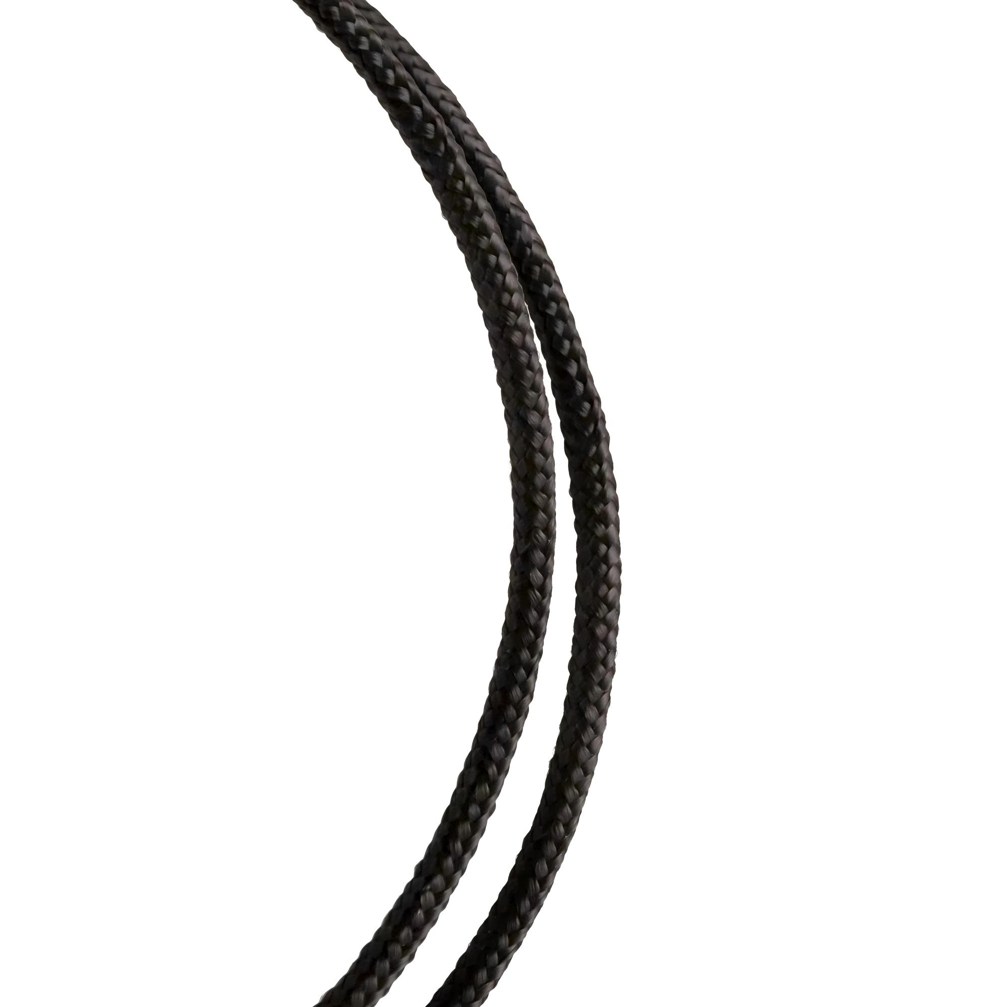 (4 pack) Hyper Tough Diameter1/4 inch , 50 feet Black Polypropylene Diamond-Braid Rope, 1 Each
