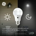thumbnail image 5 of GE LED+ Dusk to Dawn LED Light Bulbs, 60 Watts, Daylight, Candle Bulbs, Medium Base, 2pk, 5 of 12