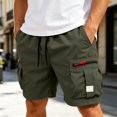 thumbnail image 4 of Mens Casual Summer Beach Shorts Lightweight Outdoor Relaxed Fit Breathable Everyday Swim Trunks With Pockets, 4 of 7