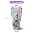 thumbnail image 5 of Happy Birthday Cute Puppy Bichon Frise with Cake Gifts Party Hat 30oz Stainless Steel Tumbler Insulated Cup with Lid Bichons Dog Lovers Gifts Idea - 00029, 5 of 5