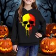 thumbnail image 5 of SuTry Boys and Girls Hoodies Oversized Pattern Printing Casual Long Sleeve Ribbed Cuffs Sweatshirt Tops Fleece Comfy Fabric Blouses(Black#3,5 Years), 5 of 8