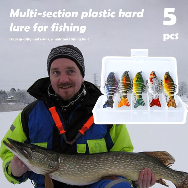 7 segment fishing lure Lures for Bass Multi Jointed Lifelike Swimbait Hard Bait Fresh 9km-dwlife segmented construction and true 6 Colors 7 Segment Fishing