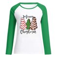 thumbnail image 3 of Puntoco - Camiseta de manga larga para mujer, cuello redondo, con costuras a juego de colores Puntoco Puntoco-1917, 3 of 4
