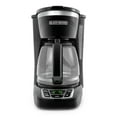 thumbnail image 3 of BLACK+DECKER 12-Cup Digital Coffee Maker, Programmable, Washable Basket Filter, Sneak-A-Cup, Auto Brew, Water Window, Keep Hot Plate, Black, 3 of 13