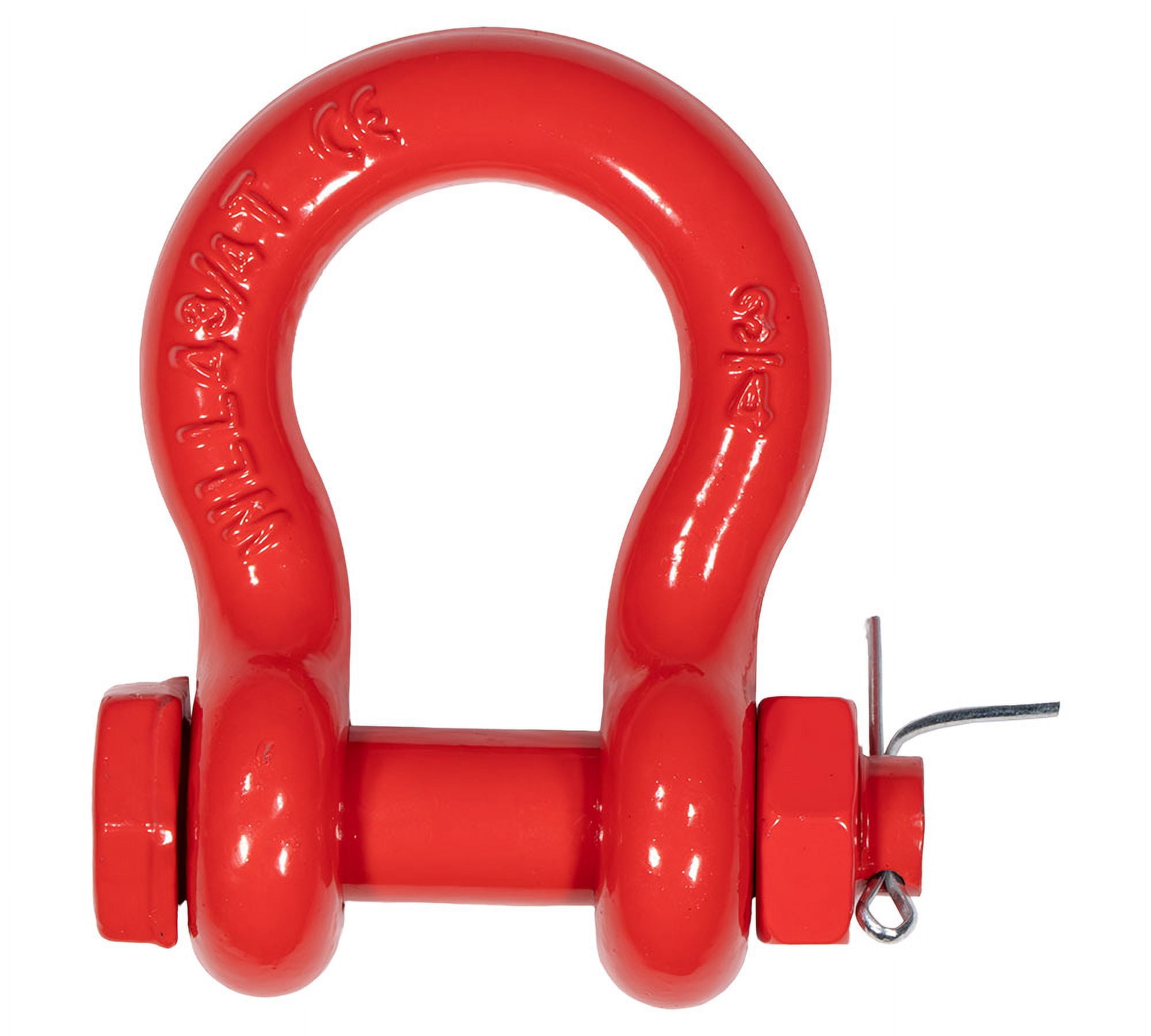 8 Pack 3/4" Anchor Shackle Forged Carbon Steel w/Safety Screw Pin Load Limit 9,500 lbs, Double Rust Protection Heavy Duty D Ring Bolt Type Shackle for Towing, Rigging, Vehicle Recovery
