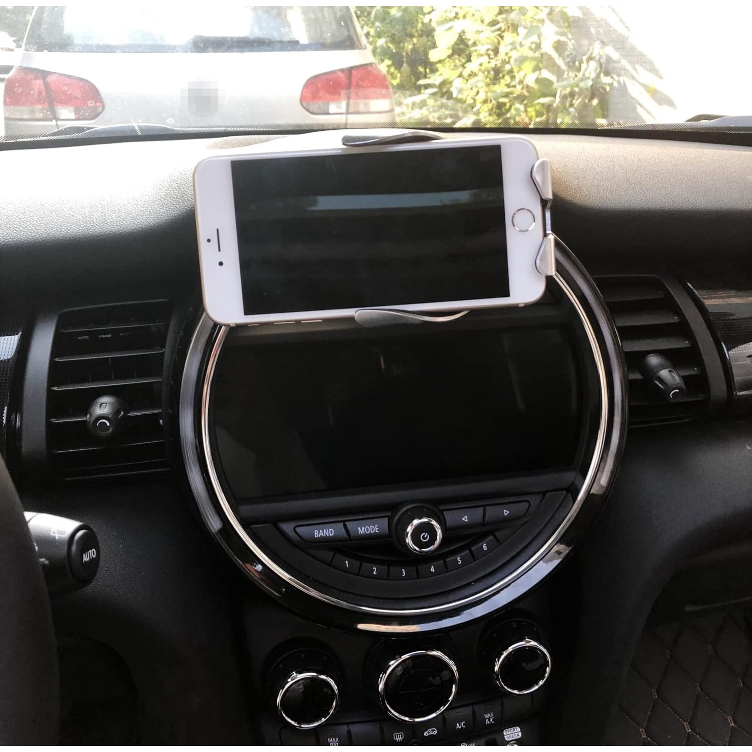 Dashboard Direct Clip-On Mount Phone Gravity Holder For 2015/2016-up Mini Cooper F55 F56 F60 (Won't Occupy Air Vent Opening)