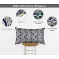 thumbnail image 4 of Vargottam Luxury- Printed Blue Theme CushionCoversDecorative PillowCoversLumbarThrow Pillowcase -24x12Inches, 4 of 6