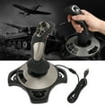 thumbnail image 1 of Joystick De Vuelo Para PC, Agarre Ergonómico Control De Simulador De Vuelo Válvula De Aceleración Función De Vibración Sensible Para PC Para Computadora Portátil, 1 of 7