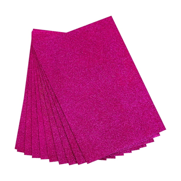 Hojas de espuma para manualidades brillantes, 10 hojas de origami para manualidades, papel de espuma con brillantina B
