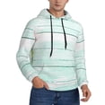 thumbnail image 2 of Sikiie Flowers And Turquoise Wooden Men's Hoodie, Essentials Hoodie, Sweatshirt, Pullover Hooded Sweatshirt for Men-Medium, 2 of 7