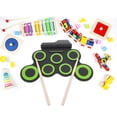 thumbnail image 3 of 1 Ensemble de Tambour Compact Portable USB Tambour Électronique Rouleau à Main pour Enfants, 3 of 5