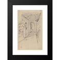 thumbnail image 2 of Stanisław Wyspiański 11x14 Black Modern Framed Museum Art Print Titled - Sketch of the Interior of the Barbican of Cracow (1888), 2 of 5