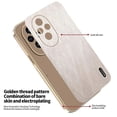 thumbnail image 5 of KADEM For Honor 200 5G Case Electroplating Silk Texture PU + TPU Phone Back Cover - Green, 5 of 5