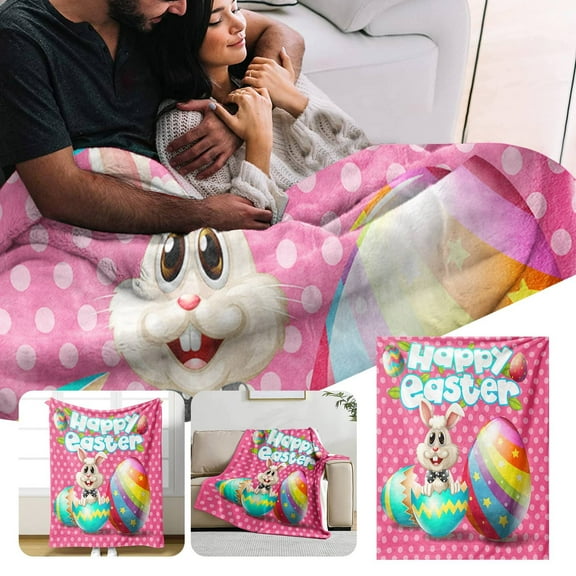 Easter Blankets And Throws Home Furnishing Blanket Flannel Blanket Warm Blanket Decoration Blanket Giyblacko