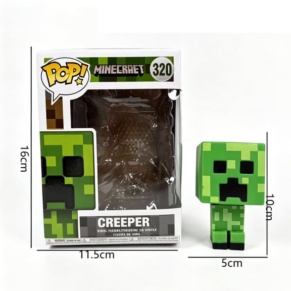 Pixel Block Video Game Vinyl Figurine, Pop‑Style Collectible Figure, Desktop Display Ornament, Gift for Pixel Game Fans, Home Shelf Decor