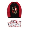 thumbnail image 3 of Penkiiy Men Christmas Fashion Snowman Print Top Pants Suit Family Parent-child Wear Black M, 3 of 9