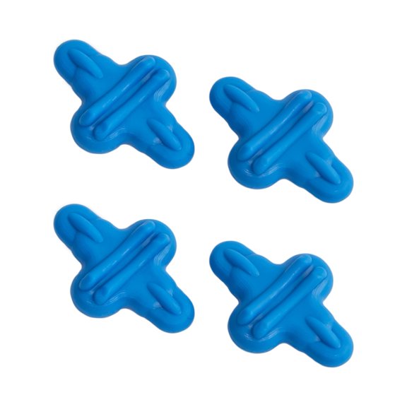 LimbSaver Everlast String Leech, Blue, 4-Pack for quieting compound and recurve bow strings, archery target shooting, indoor and outdoor recreation, and bow hunting