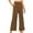 Brown, variant on Corduroy Palazzo Pants for Women Button High Waisted Sweatpants Loose Fit Straight Wide Leg Work Pants Business Casual Dress Pants with Pockets Black XL