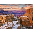 thumbnail image 2 of Drost, David 18x15 White Modern Wood Framed Museum Art Print Titled - Snowy Grand Canyon V, 2 of 4