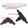 thumbnail image 5 of FSLiving Track System Connector I Shape Connector LED Spotlight Rail H Type 3-Wire-1 Circuit Track Pendant Lighting Connector-2PCS （White）, 5 of 5