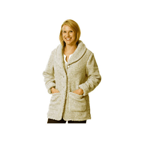 California Natural Skin & Coat - Totes Women's 612292 Berber Fleece Jacket Natural Large