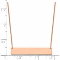 thumbnail image 2 of 14K Rose Gold Medium Polished Blank Bar Necklace (18 X 32) Made In United States -Jewelry By Sweet Pea, 2 of 3
