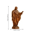 thumbnail image 3 of Darzheoy Resin Jesus Statue, Sacred Heart of Jesus Statue, Tabletop Shelf Sculpture, Versatile Home Decor Accent Ornament, Decorative Figurine for Living Room, Office, Desk, Bedroom, 3 of 7