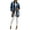 BU2, variant on Women Denim Jacket Casual Long Sleeve Distressed Ripped Button Down Jacket
