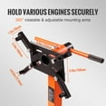 thumbnail image 4 of KFFKFF 1500lbs Engine Stand Folding Motor Hoist Dolly w/ Adjustable Mounting Head, 4 of 10