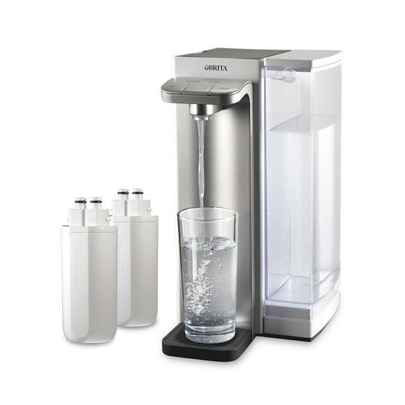 Brita Hub Instant Powerful Countertop Water Filtration Device with 12 Cup Water Reservoir and 2 Carbon Block Filters